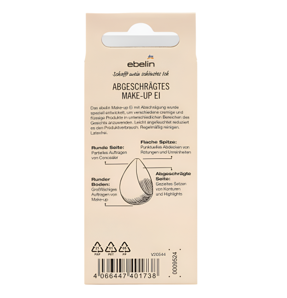 Makeup Sponge Slanted, 1 Piece