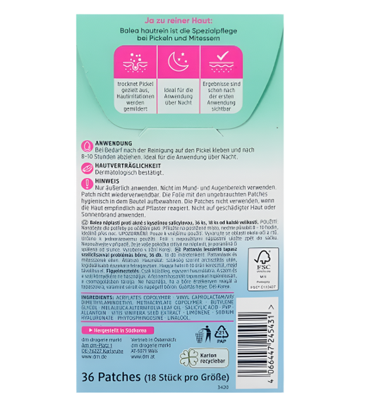 Anti-Pimple Patches Clear Skin, 36 Pieces