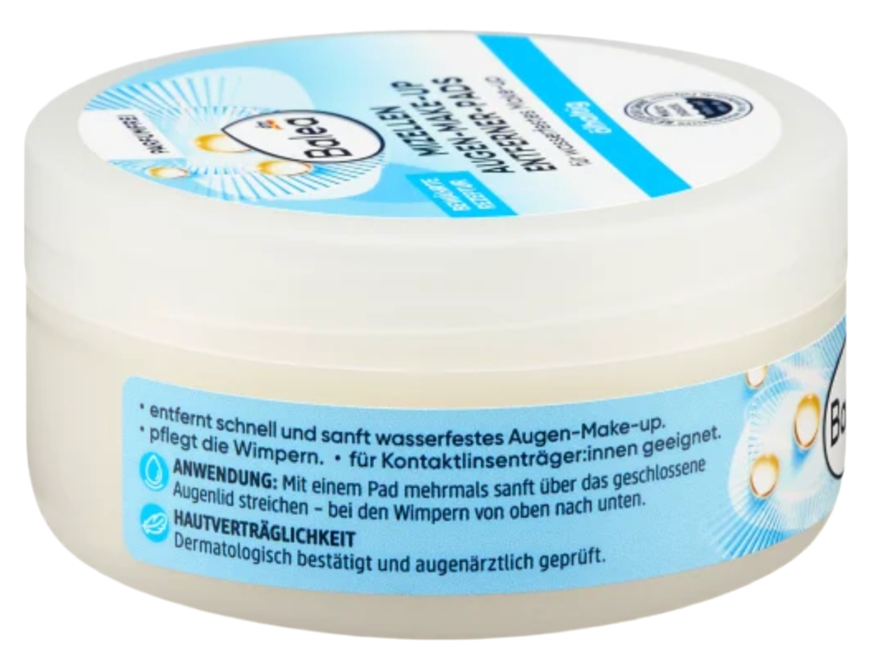 Micellar Eye Makeup Remover Pads, Oil-Based, 50 Pieces