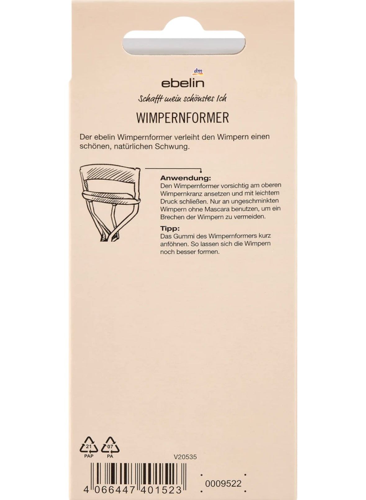 Eyelash Curler with 2 Replacement Pads, 1 Piece