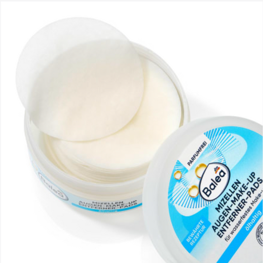 Micellar Eye Makeup Remover Pads, Oil-Based, 50 Pieces