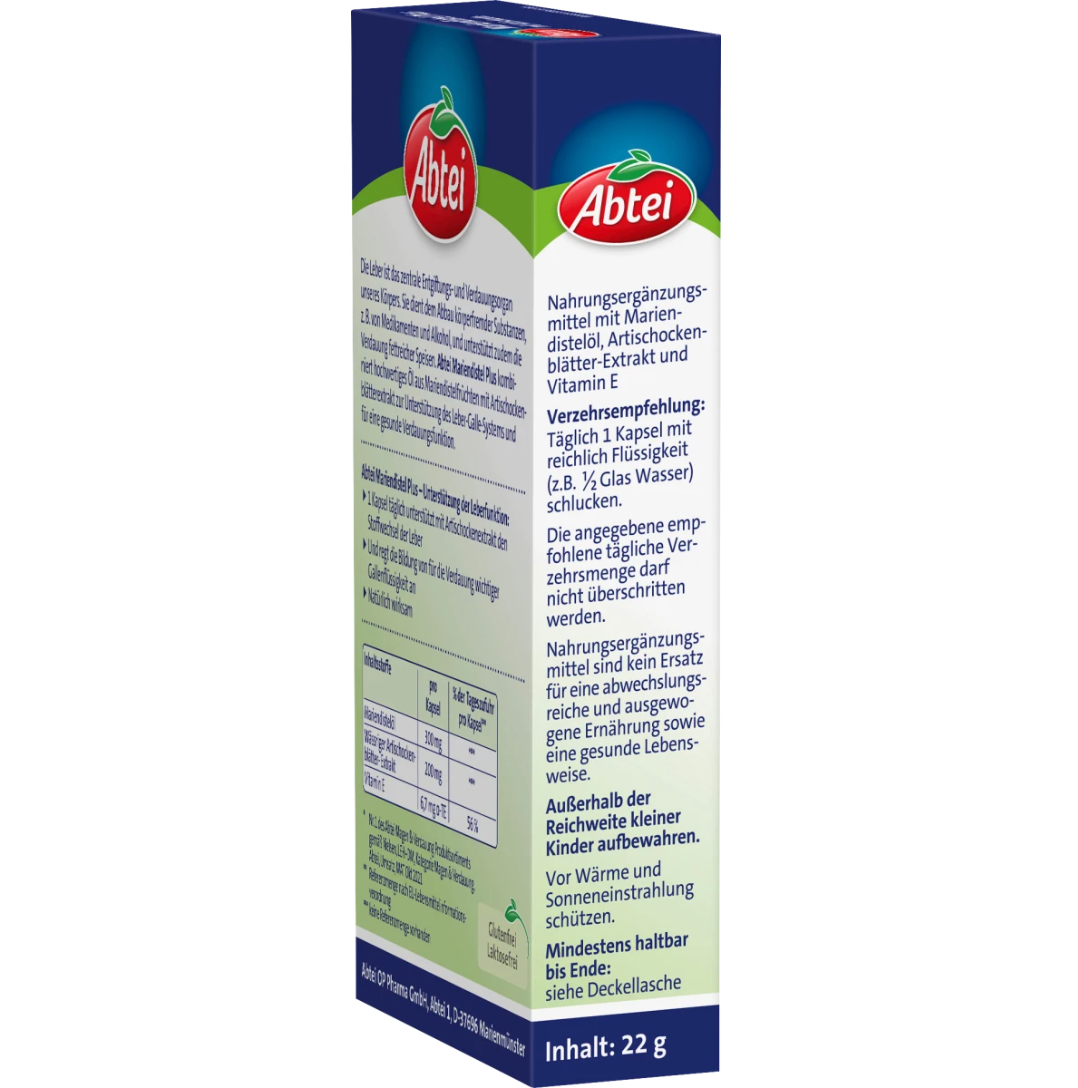 Milk Thistle Plus Capsules 30 pcs, 22 g